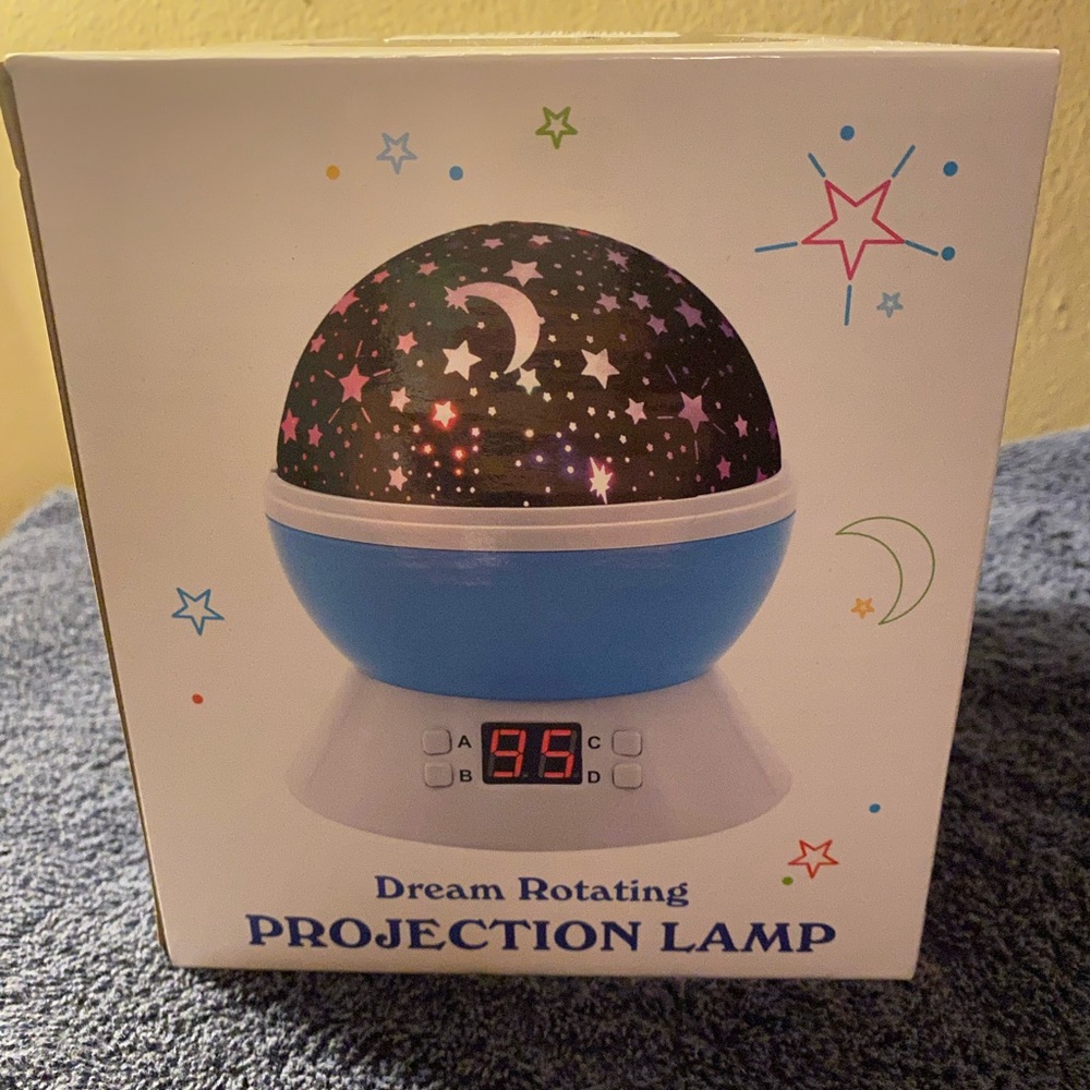 Dream Rotating Projection Lamp - Black